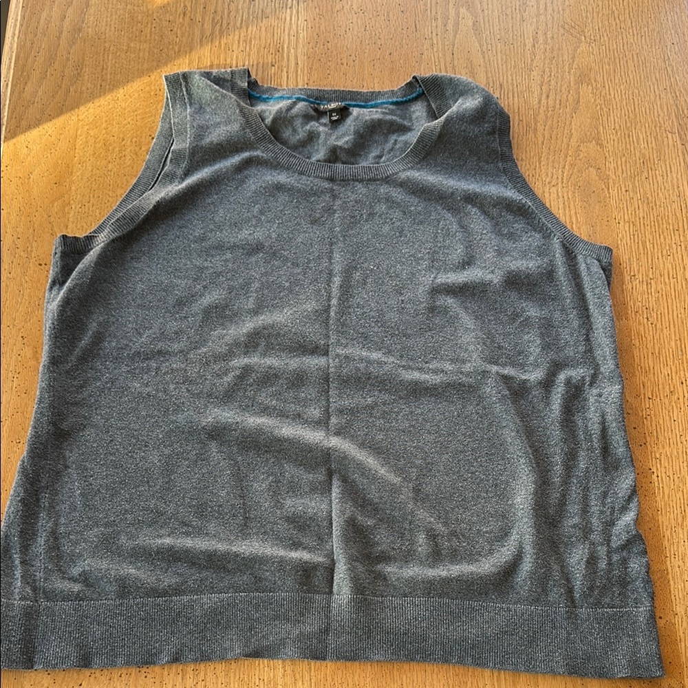 Men's Gray Sleeveless Sweater